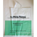 printed soft loop handled LDPE plastic shopping bag